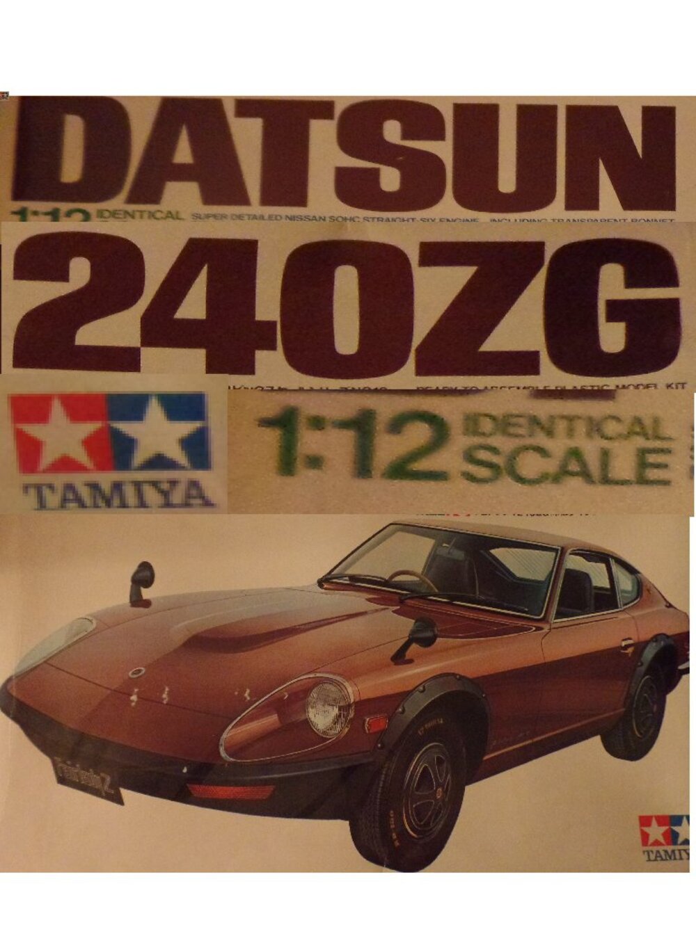 Tamiya 1/12 Scale Nissan Fairlady ZG Unbuilt Model Kit